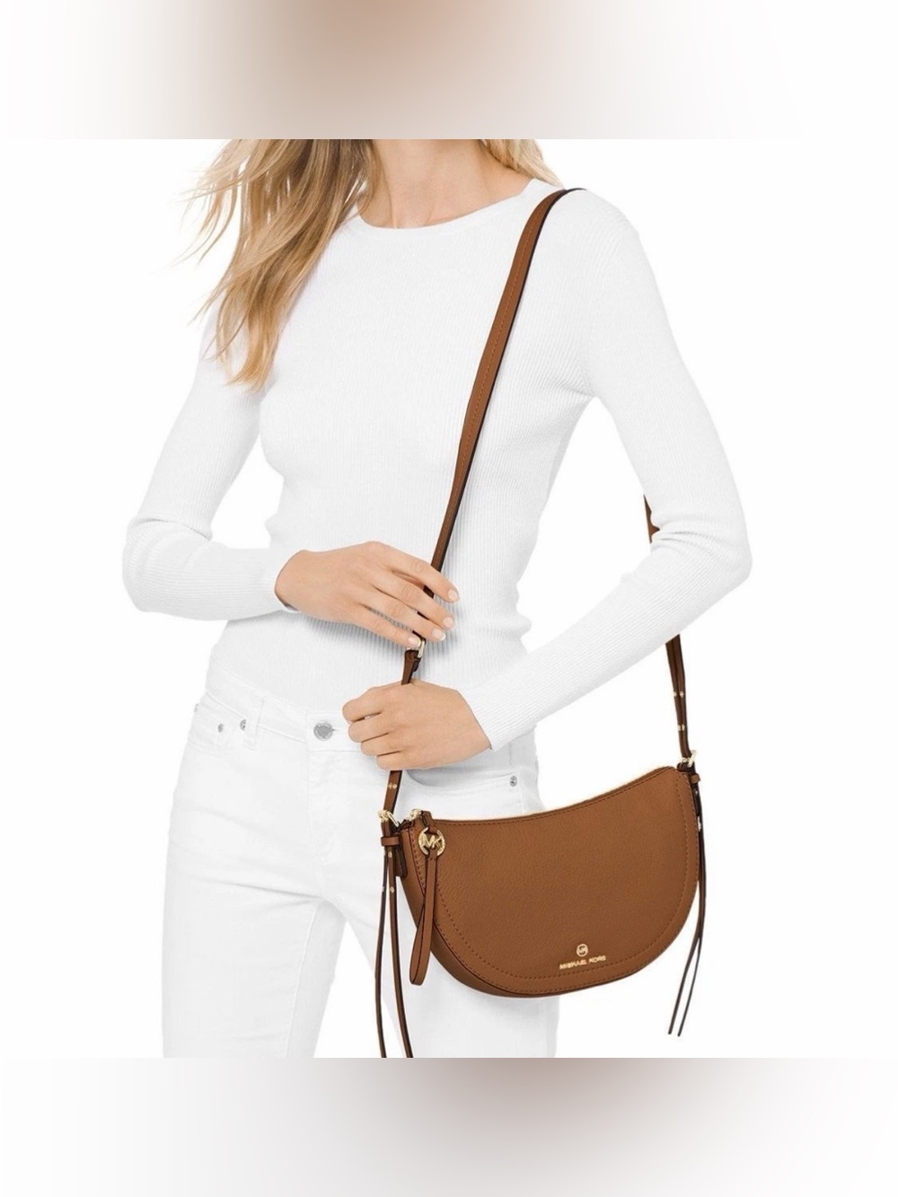 Michael Kors Camden Pebbled Leather Crossbody Bag